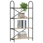 vidaXL Raft pentru cărți Stejar sonoma 80 x 30 x 146 cm Lemn compozit