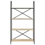 vidaXL Raft pentru cărți Stejar sonoma 80 x 30 x 146 cm Lemn compozit