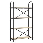 vidaXL Raft pentru cărți Stejar sonoma 80 x 30 x 146 cm Lemn compozit