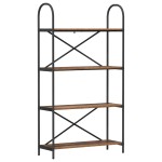 vidaXL Raft pentru cărți Lemn vechi 80 x 30 x 146 cm Lemn compozit