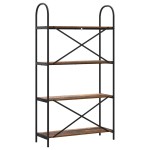 vidaXL Raft pentru cărți Lemn vechi 80 x 30 x 146 cm Lemn compozit