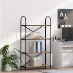 vidaXL Raft pentru cărți stejar artizanal 80 x 30 x 146 cm