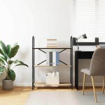 vidaXL Raft pentru cărți Stejar sonoma 80 x 30 x 109 cm Lemn compozit