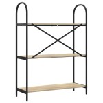 vidaXL Raft pentru cărți Stejar sonoma 80 x 30 x 109 cm Lemn compozit