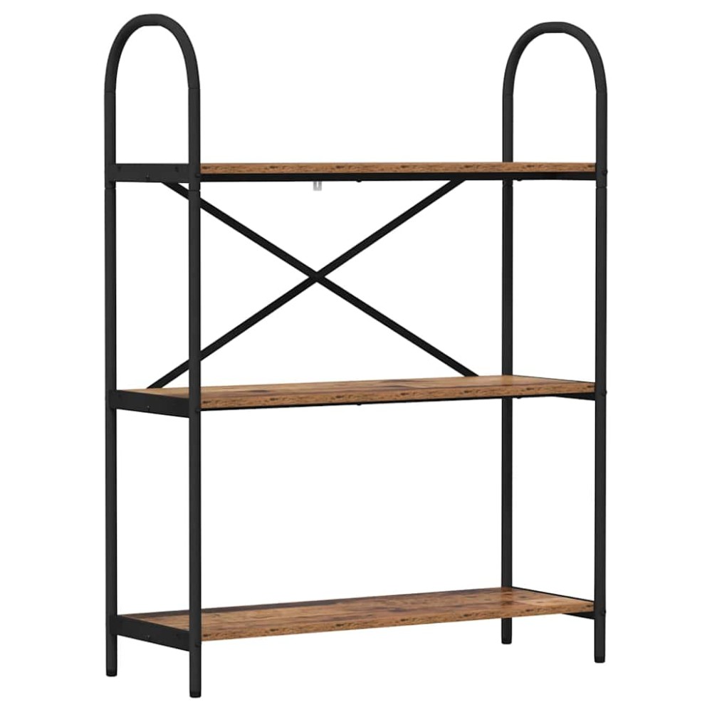 vidaXL Raft pentru cărți Lemn vechi 80 x 30 x 109 cm Lemn compozit