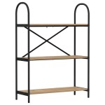 vidaXL Raft pentru cărți stejar artizanal 80 x 30 x 109 cm