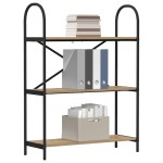 vidaXL Raft pentru cărți stejar artizanal 80 x 30 x 109 cm