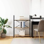 vidaXL Raft pentru cărți stejar artizanal 80 x 30 x 109 cm