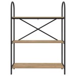 vidaXL Raft pentru cărți stejar artizanal 80 x 30 x 109 cm