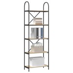 vidaXL Raft pentru cărți Stejar sonoma 60 x 30 x 183 cm Lemn compozit