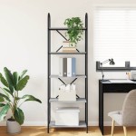 vidaXL Raft pentru cărți sonoma gri 60 x 30 x 183 cm Lemn compozit