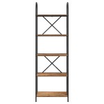 vidaXL Raft pentru cărți Lemn vechi 60 x 30 x 183 cm Lemn compozit