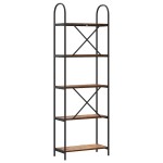 vidaXL Raft pentru cărți Lemn vechi 60 x 30 x 183 cm Lemn compozit