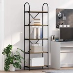 vidaXL Raft pentru cărți stejar artizanal 60 x 30 x 183 cm