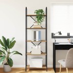 vidaXL Raft pentru cărți stejar artizanal 60 x 30 x 183 cm