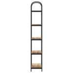 vidaXL Raft pentru cărți stejar artizanal 60 x 30 x 183 cm