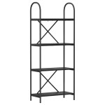 vidaXL Raft pentru cărți Stejar negru 60 x 30 x 146 cm Lemn compozit