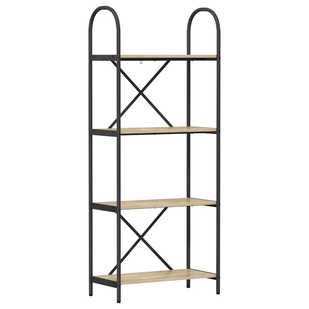 vidaXL Raft pentru cărți Stejar sonoma 60 x 30 x 146 cm Lemn compozit