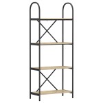 vidaXL Raft pentru cărți Stejar sonoma 60 x 30 x 146 cm Lemn compozit