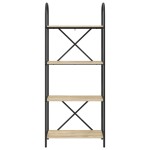 vidaXL Raft pentru cărți Stejar sonoma 60 x 30 x 146 cm Lemn compozit