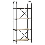 vidaXL Raft pentru cărți Stejar sonoma 60 x 30 x 146 cm Lemn compozit