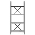 vidaXL Raft pentru cărți sonoma gri 60 x 30 x 146 cm Lemn compozit