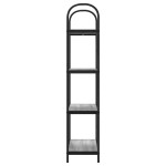 vidaXL Raft pentru cărți sonoma gri 60 x 30 x 146 cm Lemn compozit