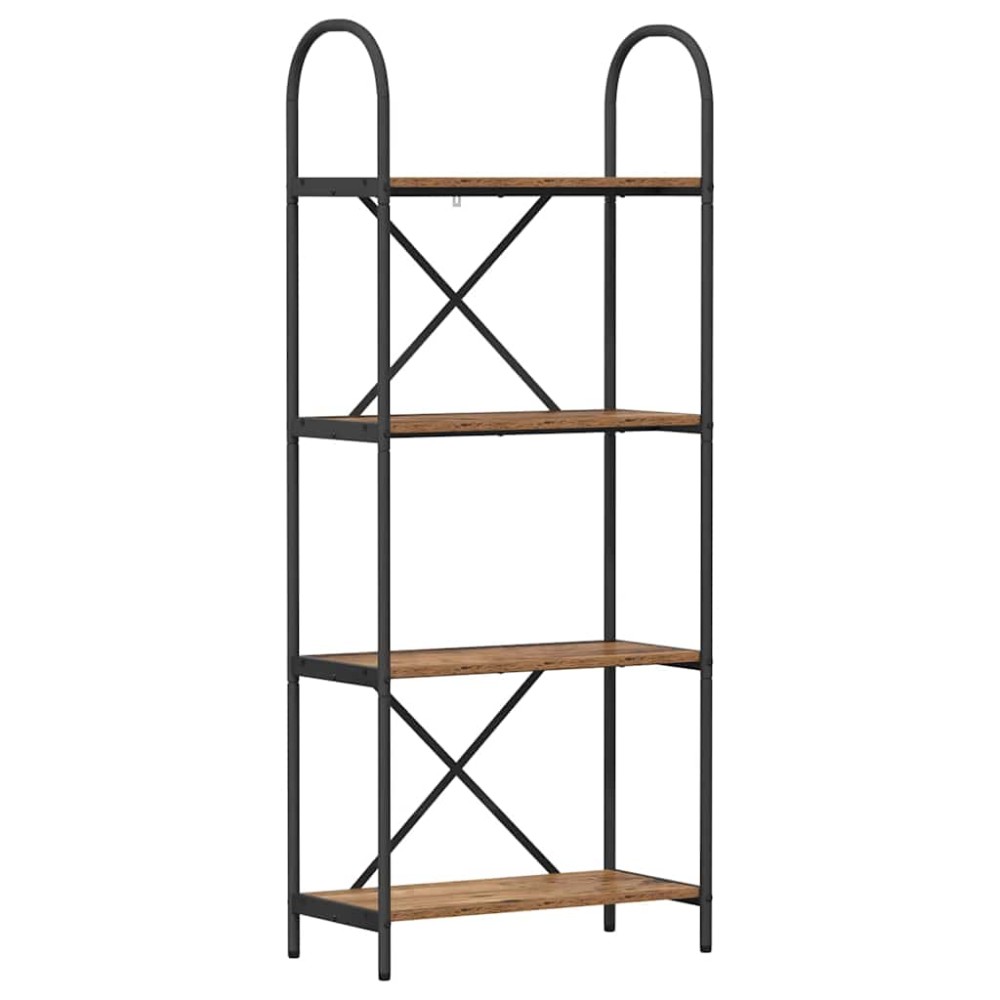 vidaXL Raft pentru cărți Lemn vechi 60 x 30 x 146 cm Lemn compozit