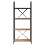 vidaXL Raft pentru cărți Lemn vechi 60 x 30 x 146 cm Lemn compozit