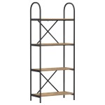 vidaXL Raft pentru cărți stejar artizanal 60 x 30 x 146 cm