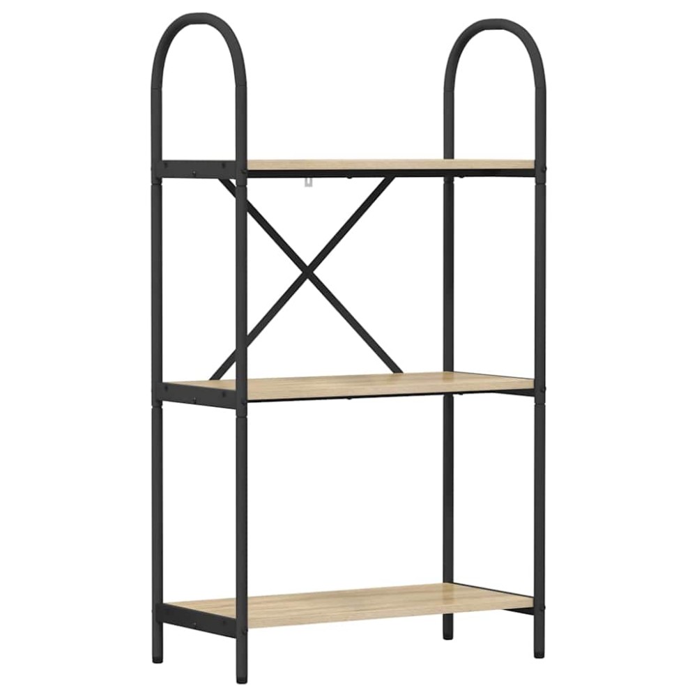 vidaXL Raft pentru cărți Stejar sonoma 60 x 30 x 109 cm Lemn compozit