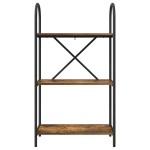 vidaXL Raft pentru cărți Stejar afumat 60 x 30 x 109 cm Lemn compozit