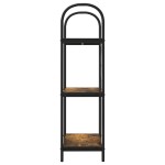 vidaXL Raft pentru cărți Stejar afumat 60 x 30 x 109 cm Lemn compozit