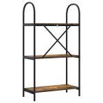 vidaXL Raft pentru cărți Stejar afumat 60 x 30 x 109 cm Lemn compozit