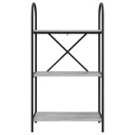 vidaXL Raft pentru cărți sonoma gri 60 x 30 x 109 cm Lemn compozit