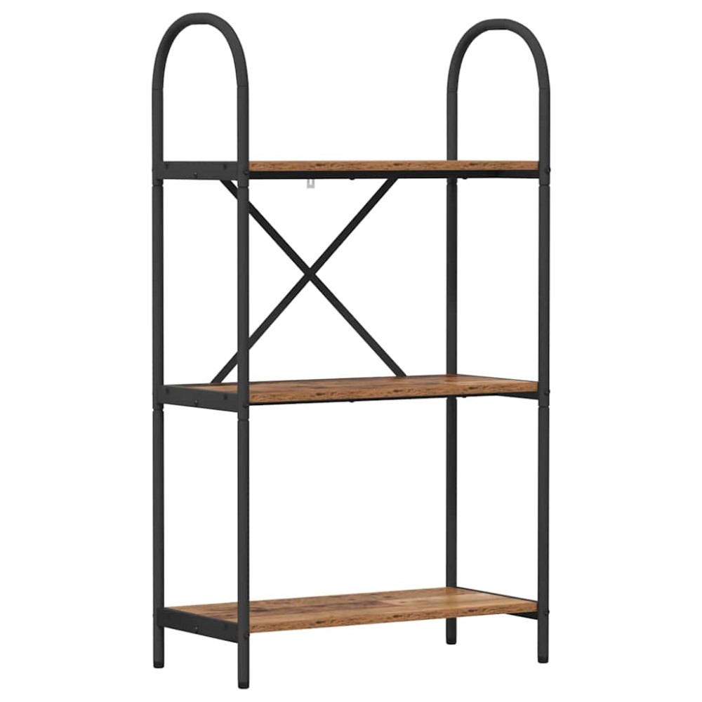 vidaXL Raft pentru cărți Lemn vechi 60 x 30 x 109 cm Lemn compozit