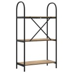 vidaXL Raft pentru cărți stejar artizanal 60 x 30 x 109 cm