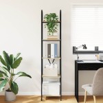 vidaXL Raft pentru cărți Stejar sonoma 40 x 30 x 183 cm Lemn compozit