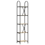 vidaXL Raft pentru cărți Stejar sonoma 40 x 30 x 183 cm Lemn compozit