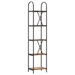 vidaXL Raft pentru cărți Lemn vechi 40 x 30 x 183 cm Lemn compozit