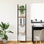 vidaXL Raft pentru cărți stejar artizanal 40 x 30 x 183 cm