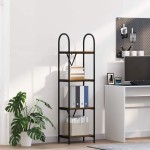 vidaXL Raft pentru cărți Stejar afumat 40 x 30 x 146 cm Lemn compozit