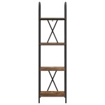 vidaXL Raft pentru cărți Stejar afumat 40 x 30 x 146 cm Lemn compozit