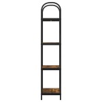 vidaXL Raft pentru cărți Stejar afumat 40 x 30 x 146 cm Lemn compozit