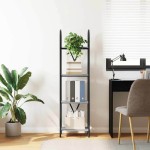 vidaXL Raft pentru cărți sonoma gri 40 x 30 x 146 cm Lemn compozit