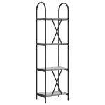 vidaXL Raft pentru cărți sonoma gri 40 x 30 x 146 cm Lemn compozit