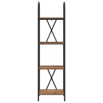 vidaXL Raft pentru cărți Lemn vechi 40 x 30 x 146 cm Lemn compozit