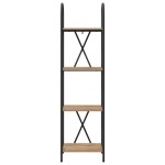 vidaXL Raft pentru cărți stejar artizanal 40 x 30 x 146 cm