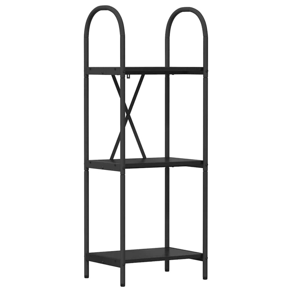 vidaXL Raft pentru cărți Stejar negru 40 x 30 x 109 cm Lemn compozit