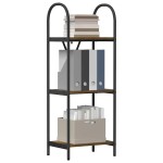 vidaXL Raft pentru cărți Stejar afumat 40 x 30 x 109 cm Lemn compozit